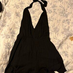 Trixxi Black Dress with Halter Neck